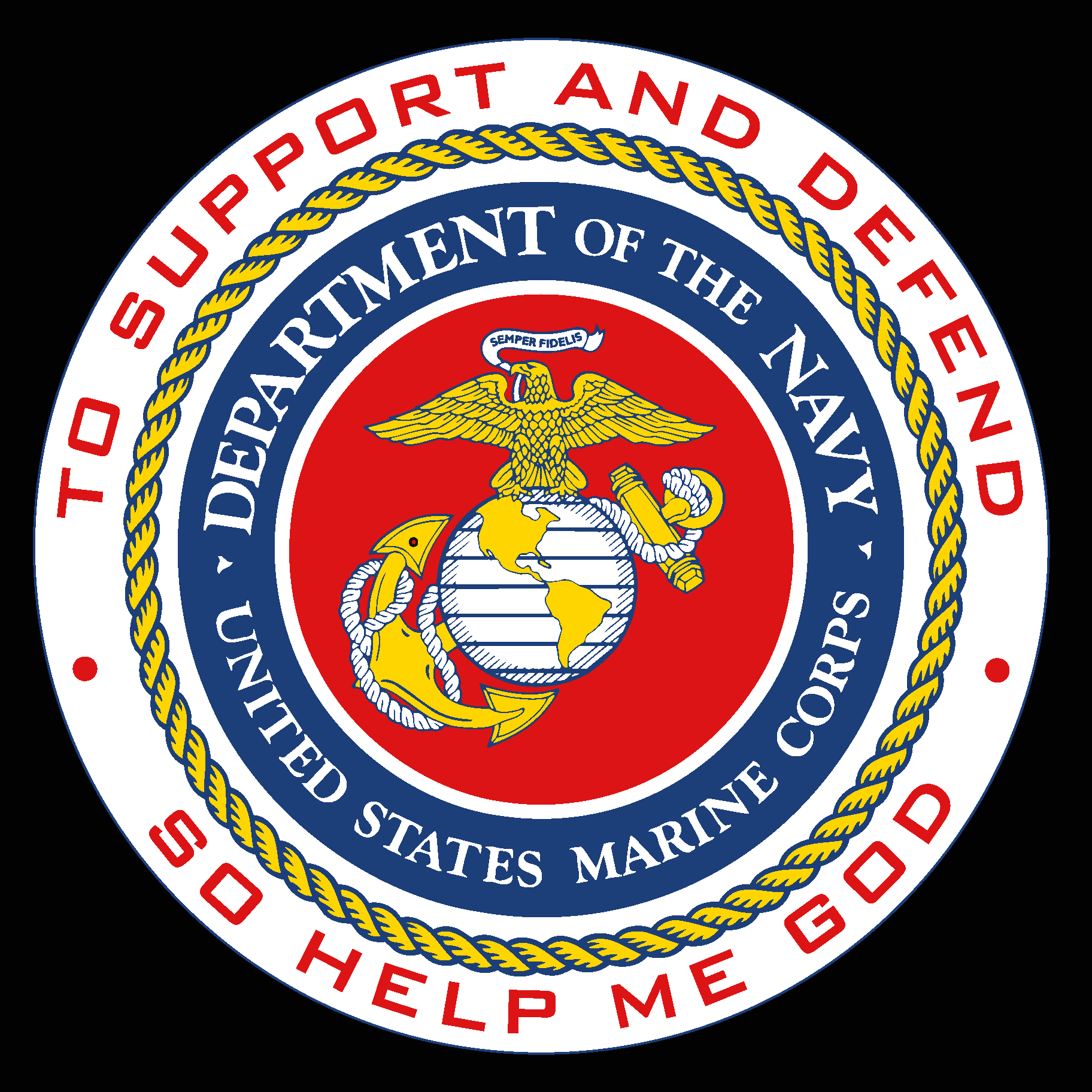 Department Of The Navy   U.S. Marine Corps New Logo Vector Logo